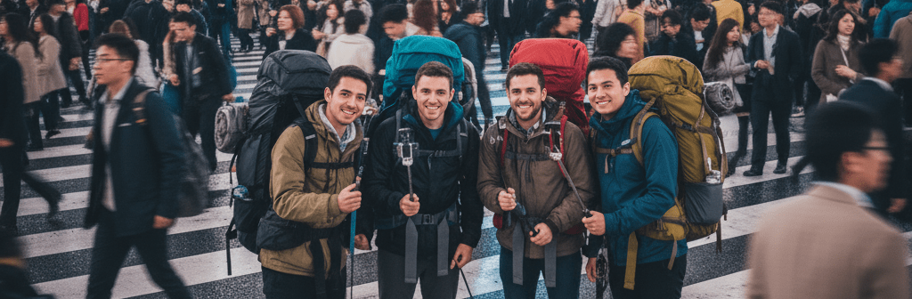 Touristen in Shibuya (KI-Bild)